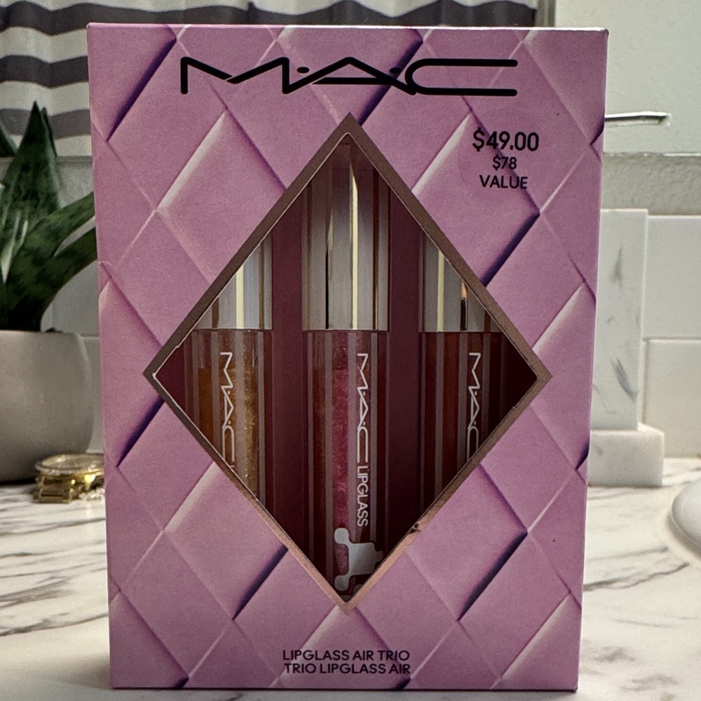 NWT MAC Lipglass Air Trio